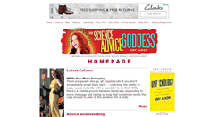 Desktop Screenshot of advicegoddess.com